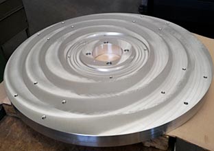 Tavola rotante in alluminio